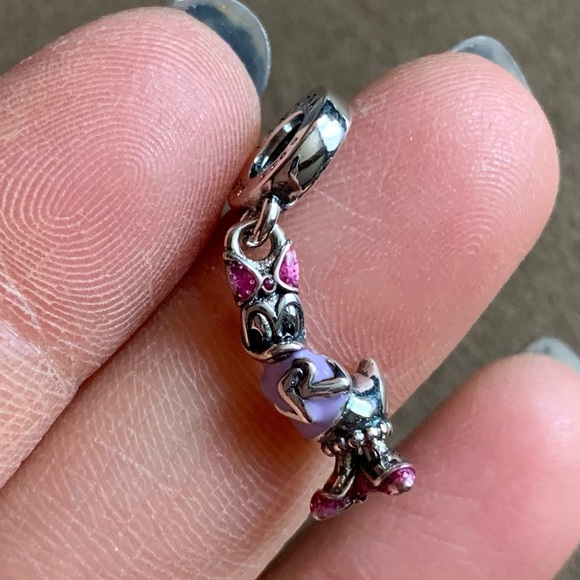 NWOT Disney Daisy Duck Dangle Charm Sterling Silver 925 - Picture 6 of 11